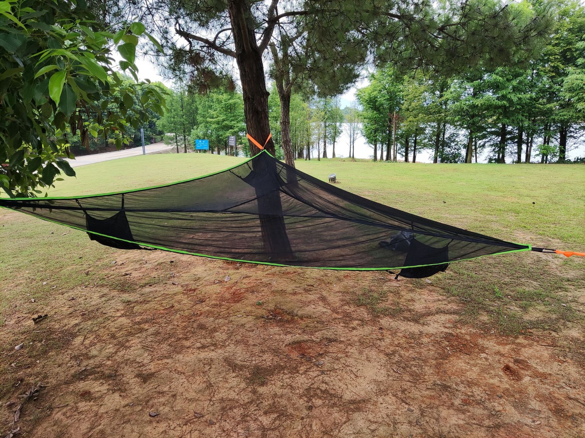 Cheap Goat Tents New Outdoor Ultralight Parachute Net Hammock With Mosquito Net Travel  Camping Portable Garden Hnaging Swing 2021 Tents 